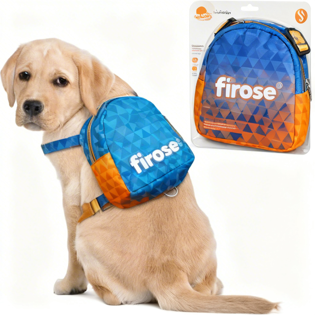 firose® Furry Co-Pilot Carrier Backpack - Let Your Pup Ride in Cozy, Scenic Style | Hands-Free Dog Travel Bag for Small & Medium Adventurers